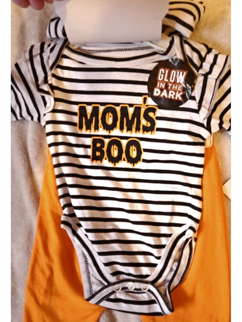 10 Threads Kids NEWBORN 2-Piece Halloween Bodysuit and Pants Set w/Headband BNWT